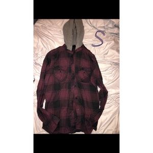 Hooded flannel